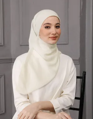 AELIA SQUARE SCARF (WARM IVORY)