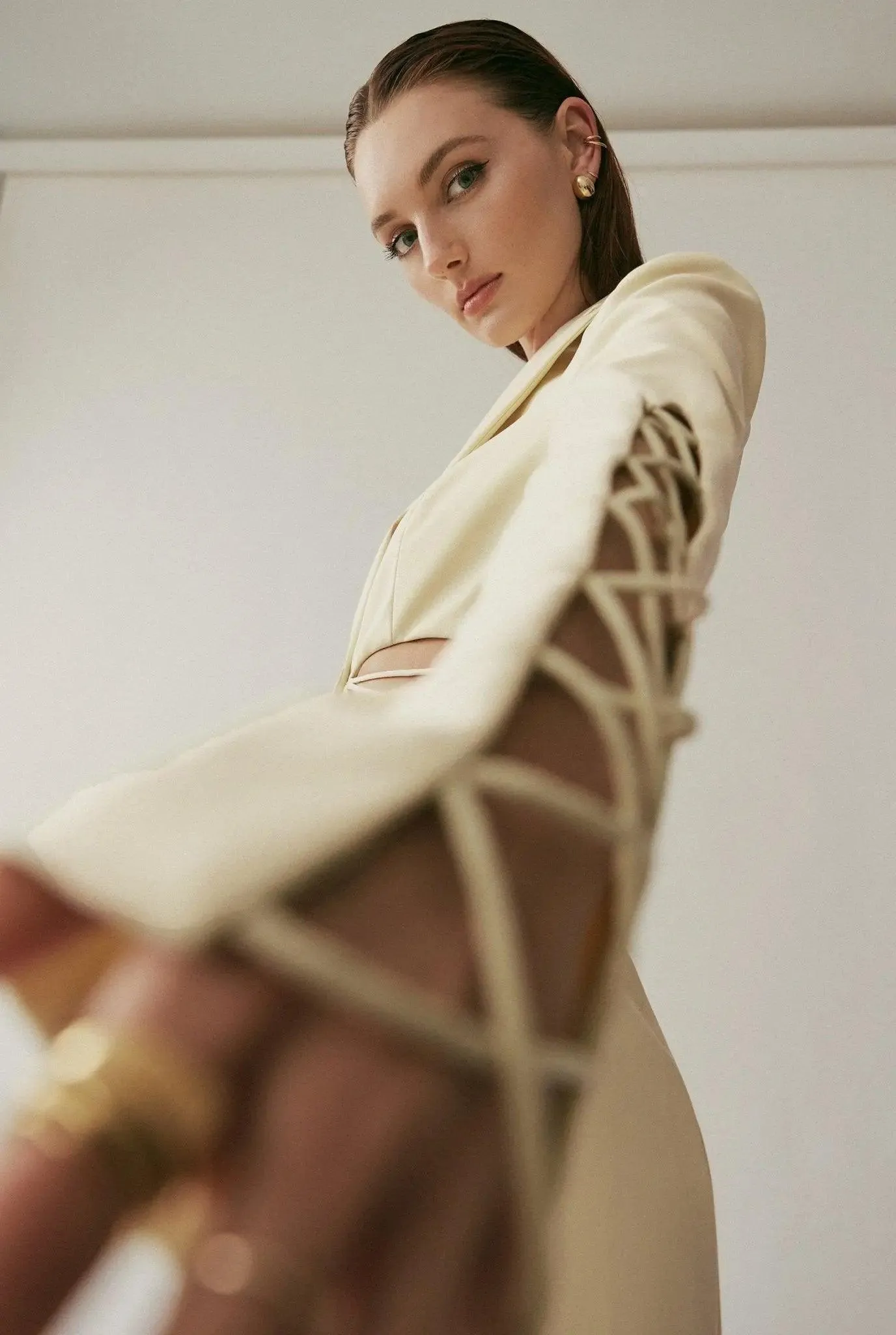 BEA BLAZER DRESS IN BUTTERCUP
