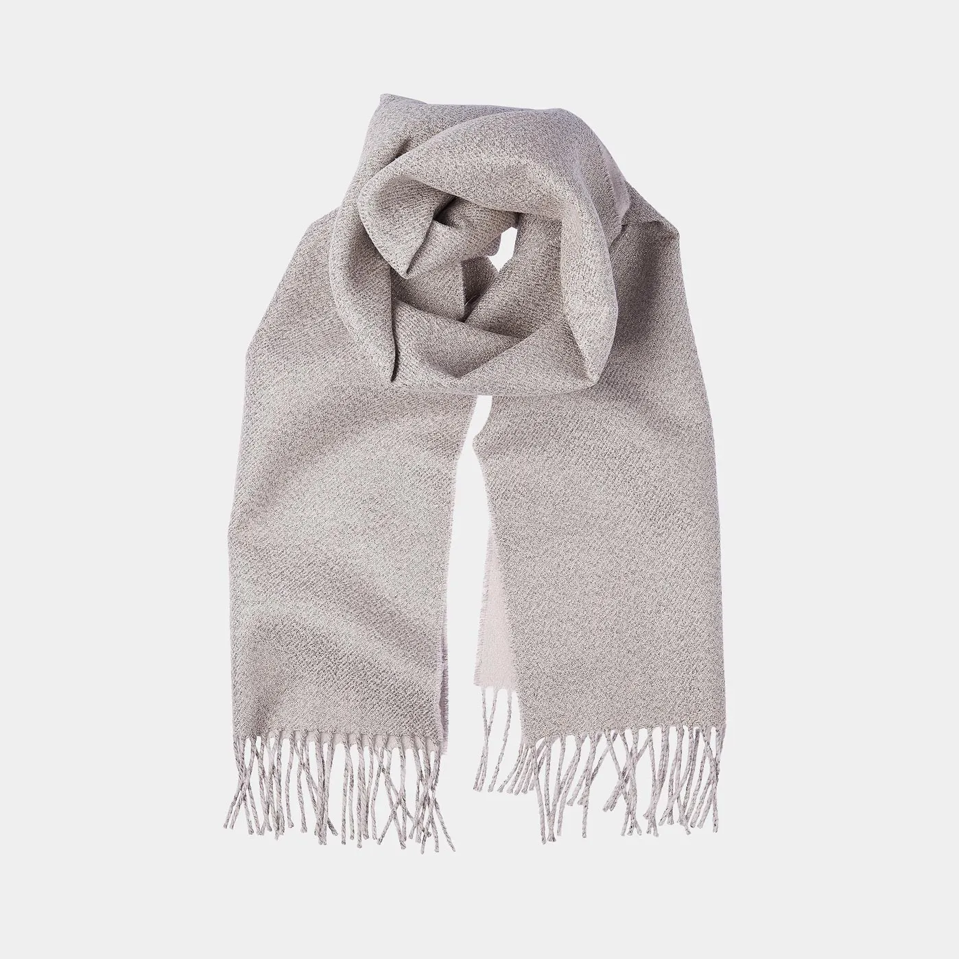 Cashmere Scarf ANTORINI in Gleaming Craem with Gold Thread