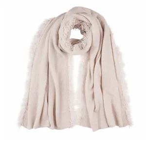 Cashmere Scarf in Cream