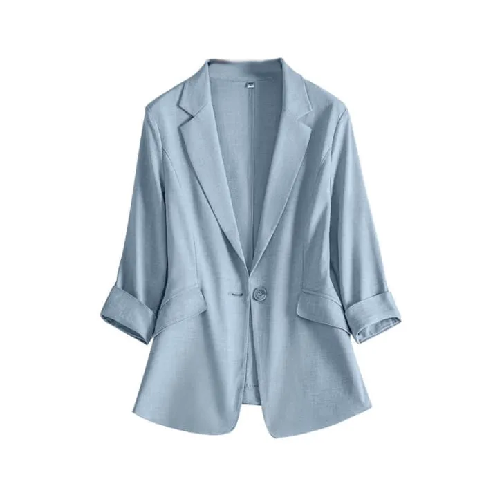 Classic Three-quarter Sleeve Blazer