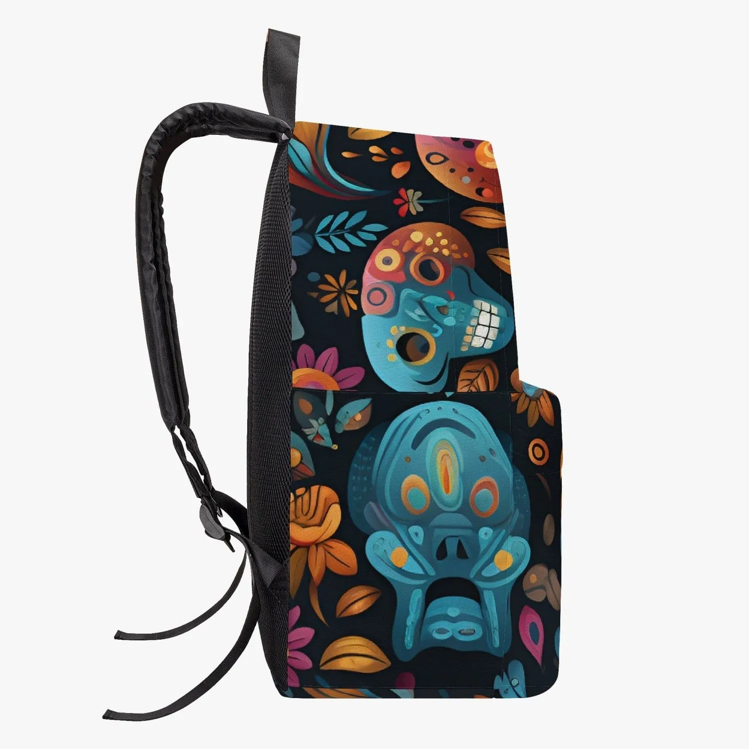 Colorful Sugar Skulls Canvas Backpack