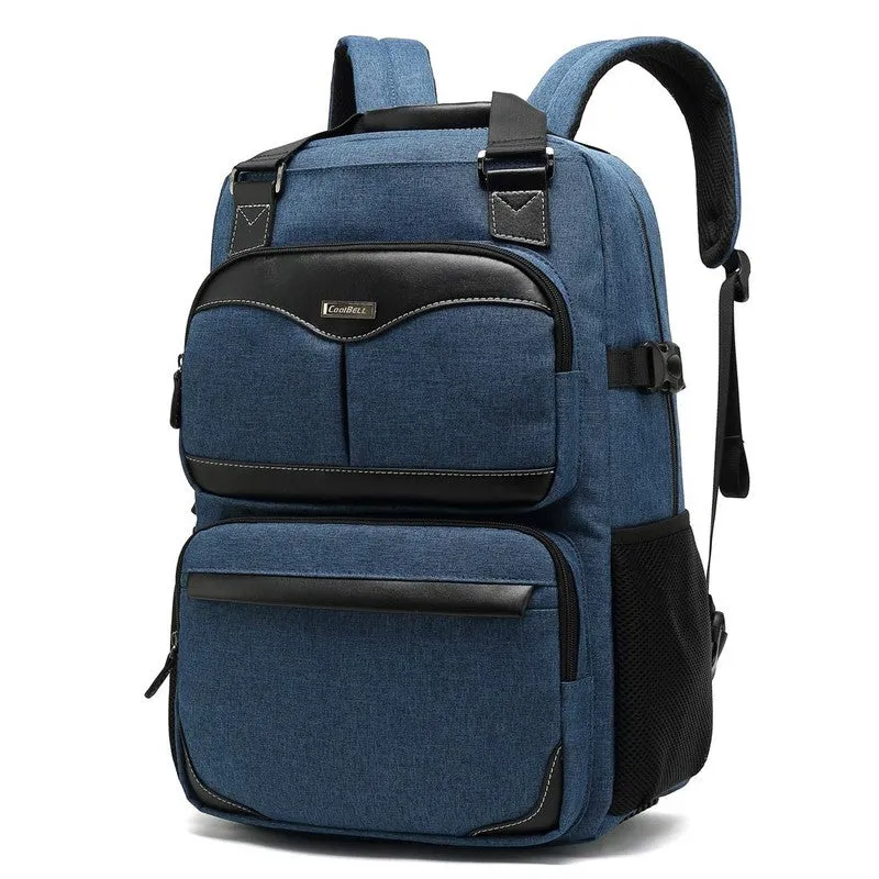 CoolBELL Backpack - Spacious Laptop Backpack | Water Resistant | 17.3 inch | Blue