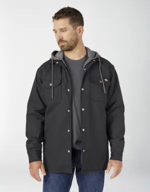 Dickies Fleece Hooded Duck Shirt jacket w/Hydroshield