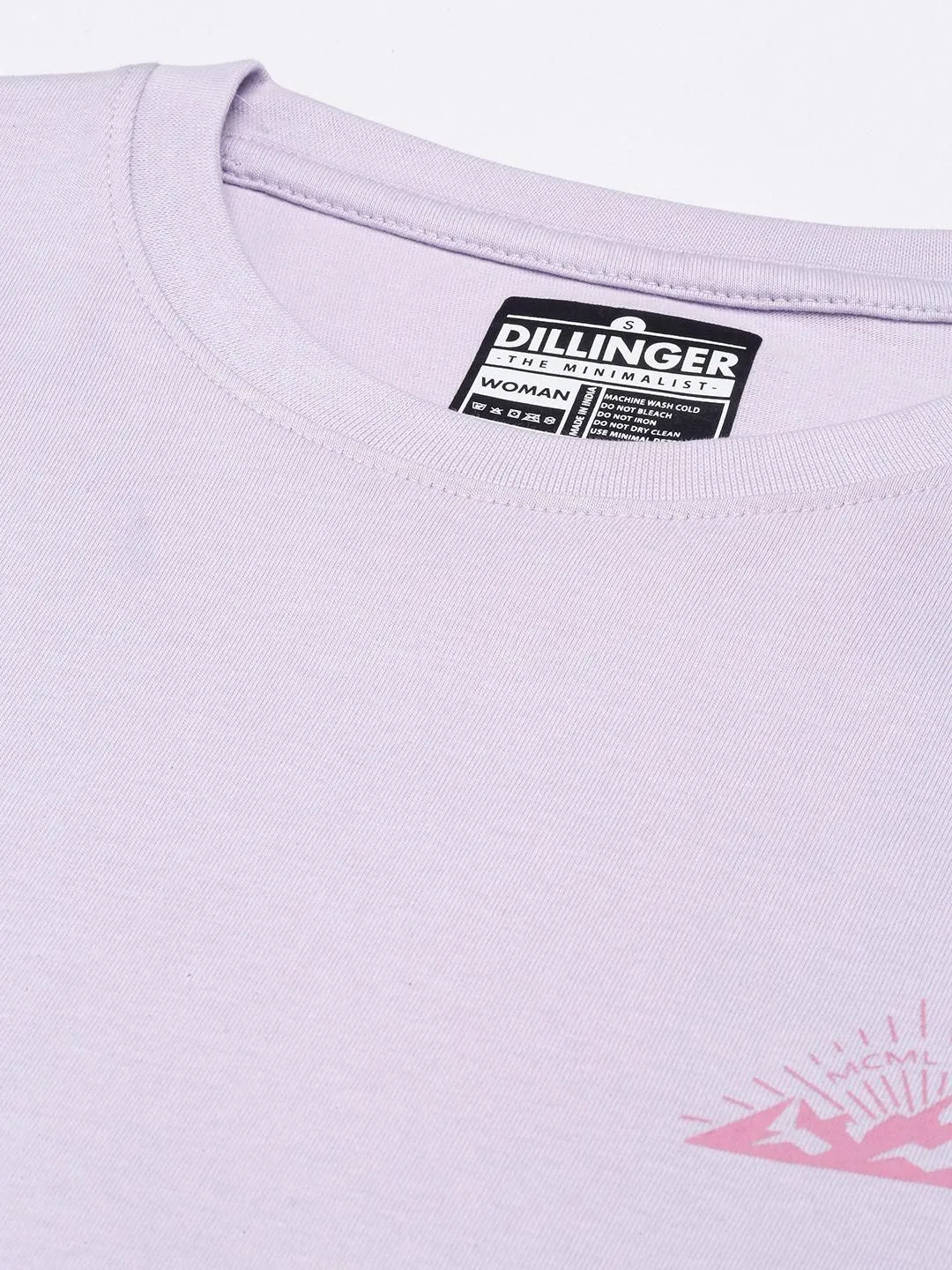 Dillinger Women's Lavender Graphic Oversized T-Shirt