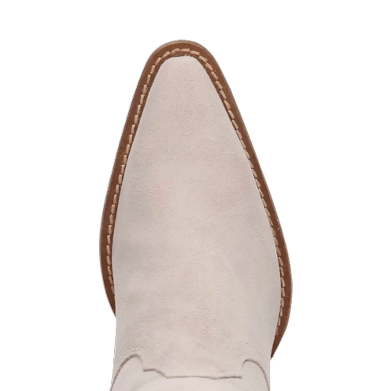 Dingo Womens Primadonna White Suede Cowboy Boots