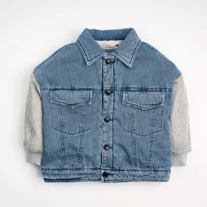 Durable Quilted Jeans Jacket for boys 7205