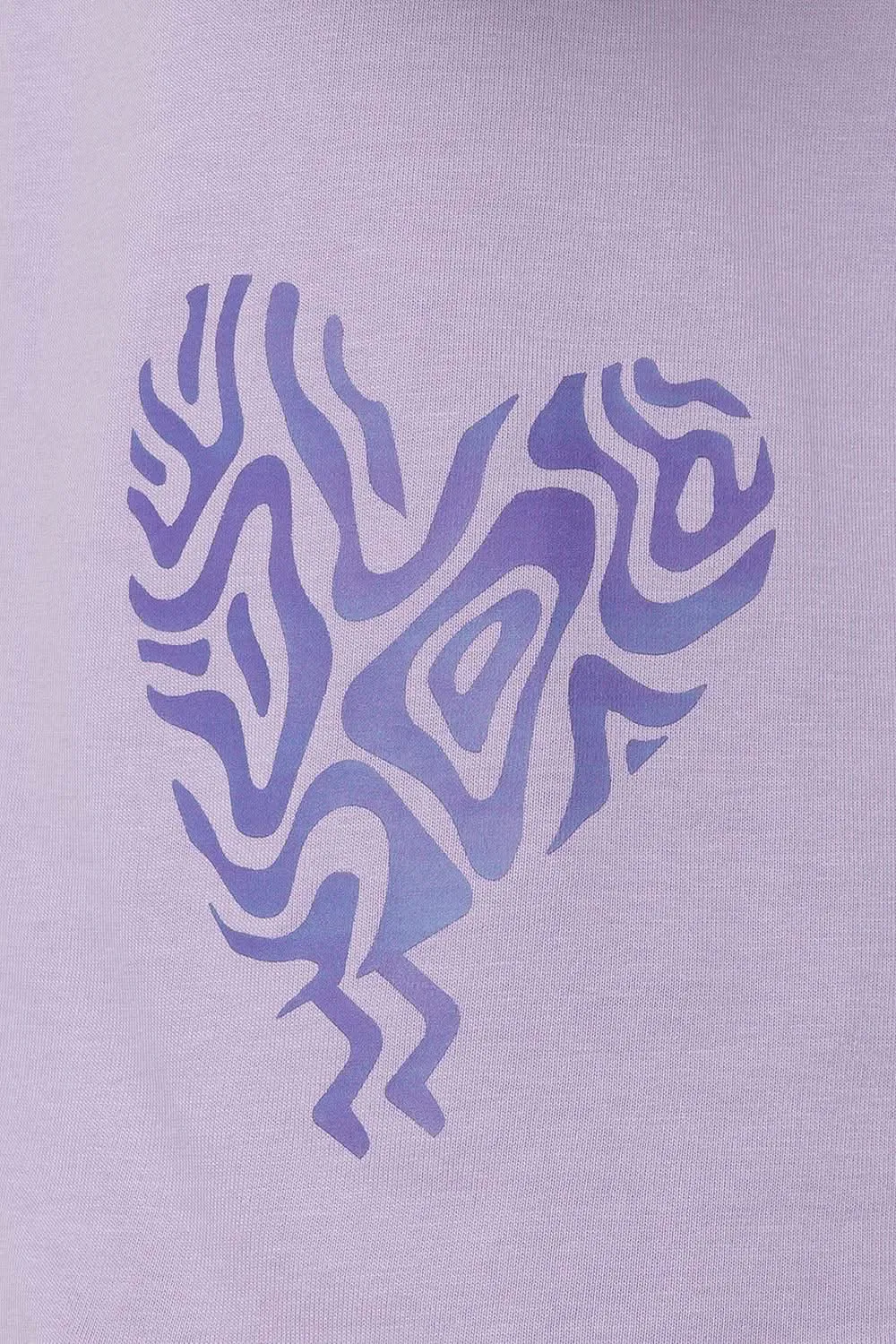 Enhance Men's Printed Crew Neck Casual T-Shirt - Lilac - TS34