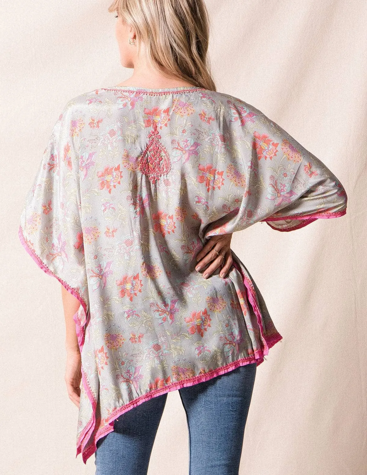 Fair Trade Flowy Tunic - Morning Mist