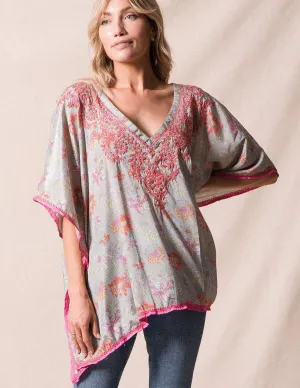 Fair Trade Flowy Tunic - Morning Mist