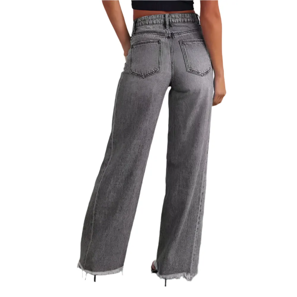 Fashionable High Waist Comfortable Women's Slim Fit Jeans