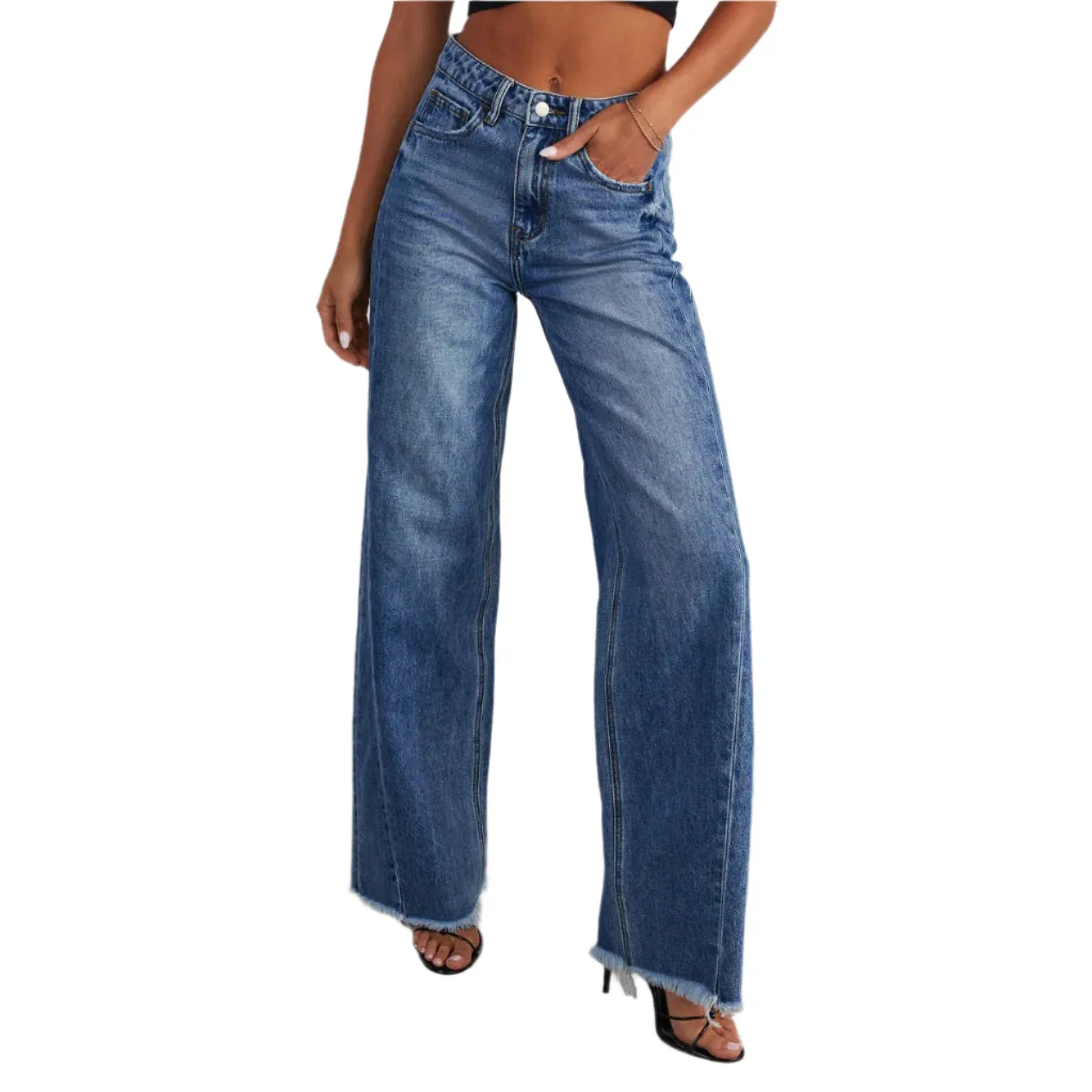 Fashionable High Waist Comfortable Women's Slim Fit Jeans