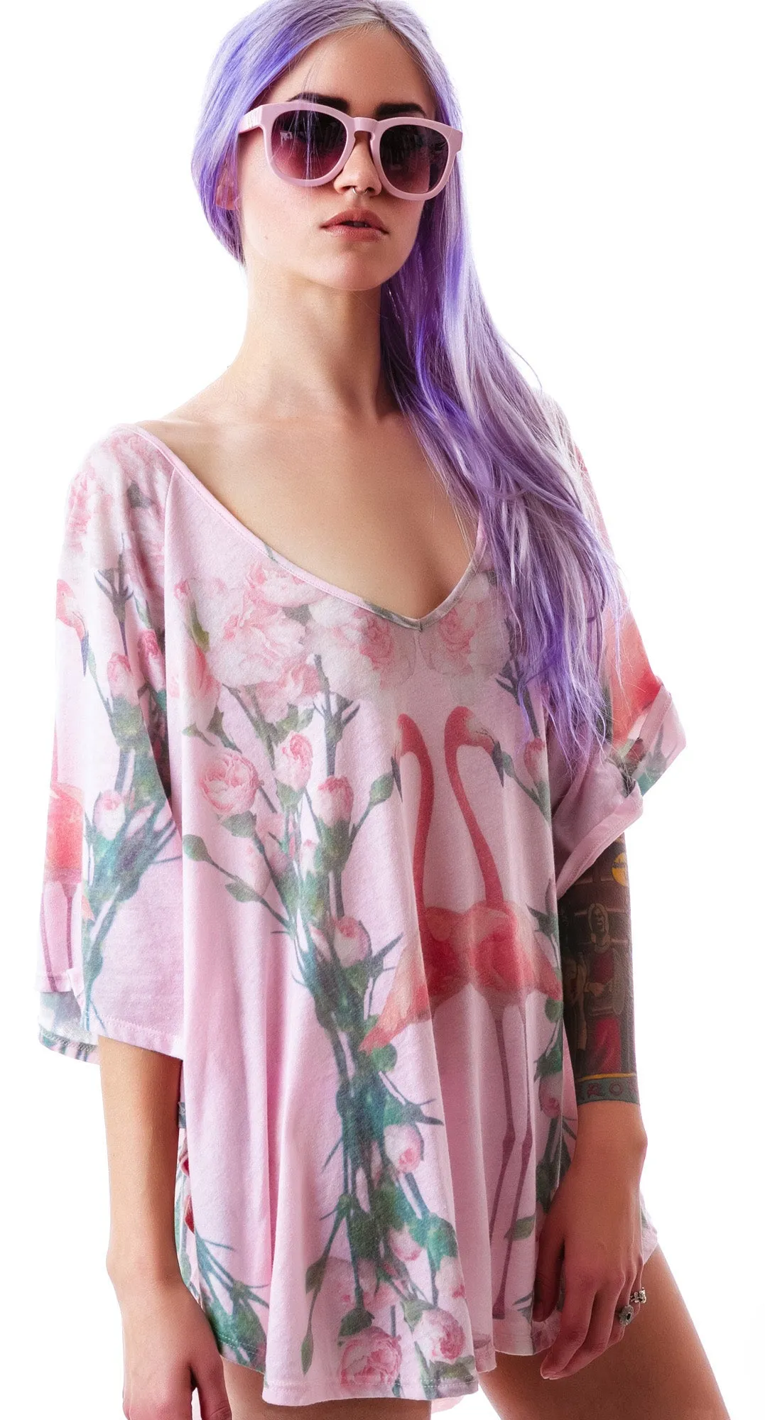 Florida Garden Butterfly Tunic