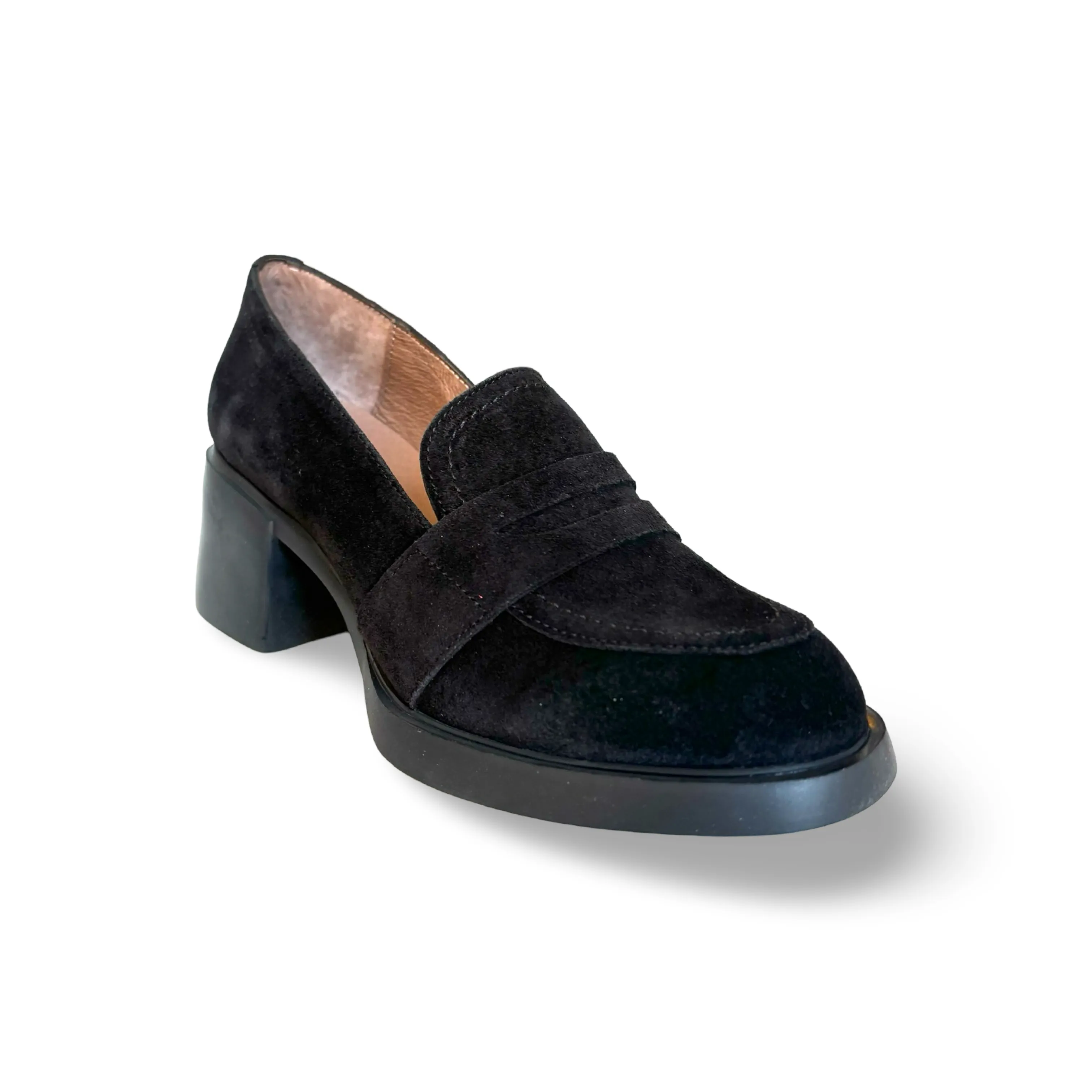 G6107 Black Suede Loafer