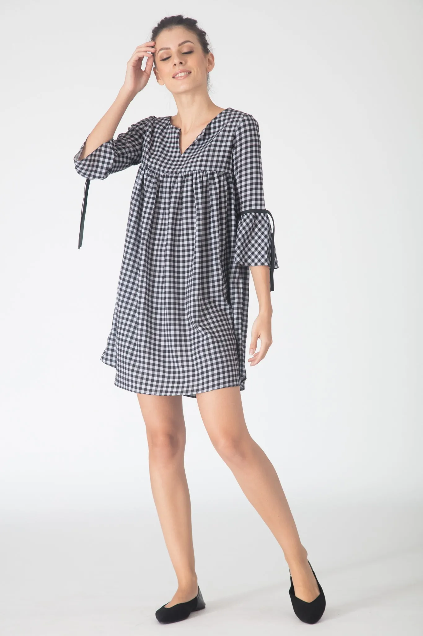 Gingham Tunic Dress
