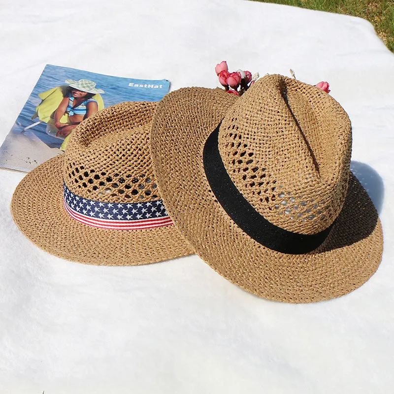 Hand-Woven Hollow Straw Hat
