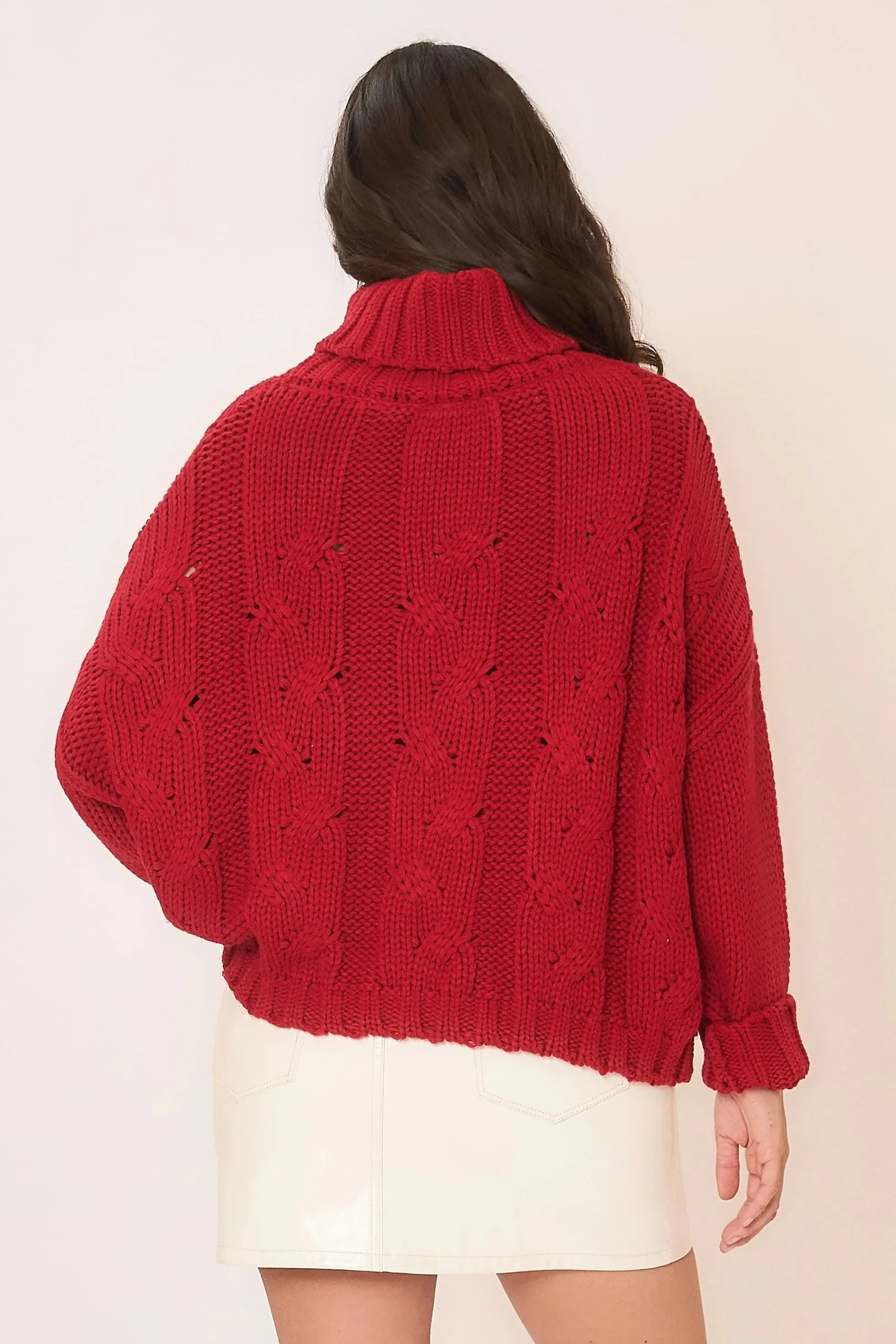 Hazel Cozy Chunky Cable Knit Sweater