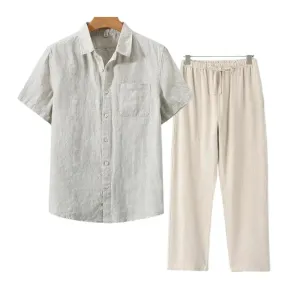 Icarus Linen Short Sleeve T-Shirt - Lightweight and Breezy Casual Wear