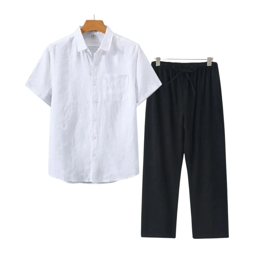 Icarus Linen Short Sleeve T-Shirt - Lightweight and Breezy Casual Wear