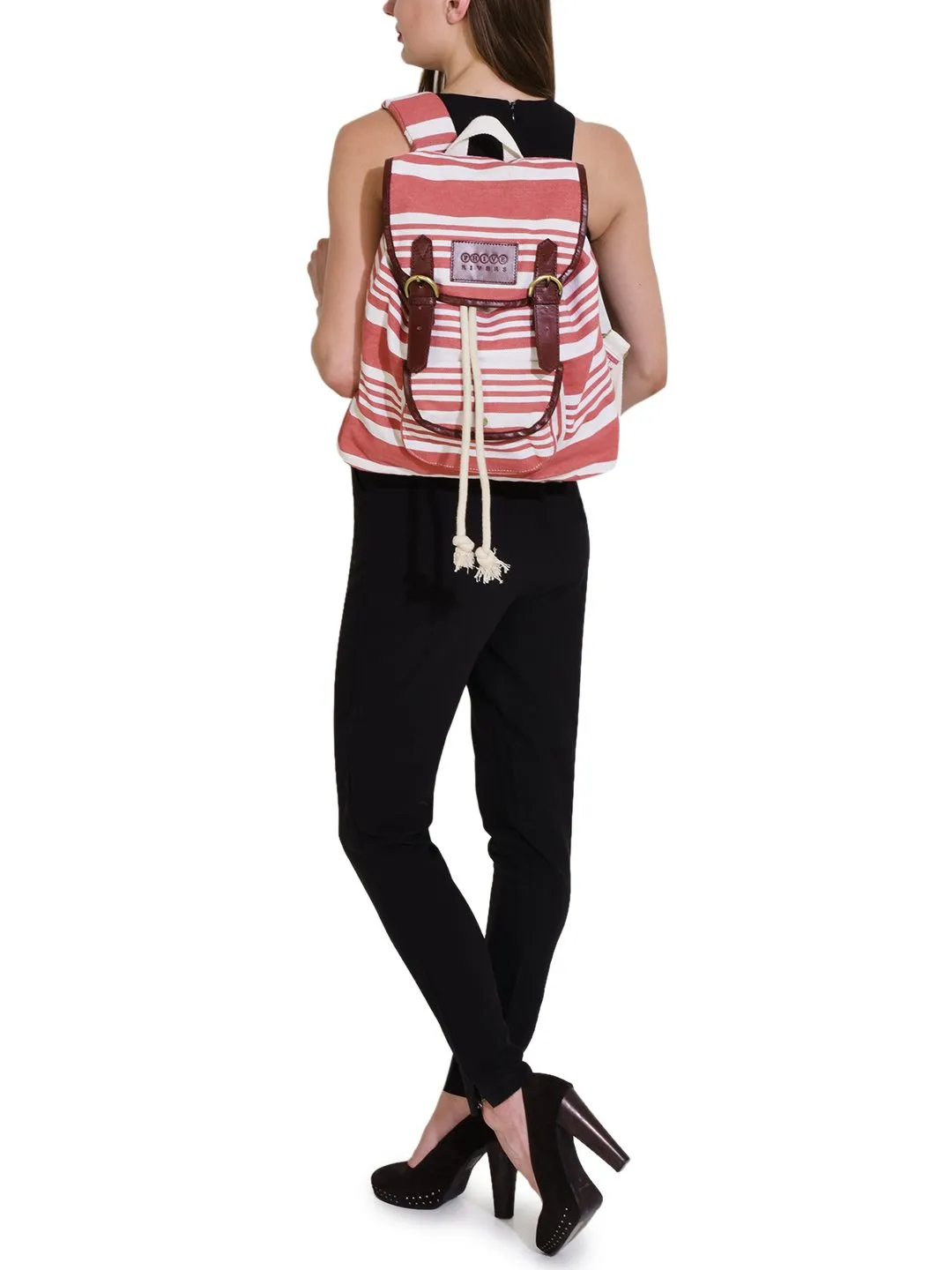 Jacquard Fabric Backpack - PRU1358