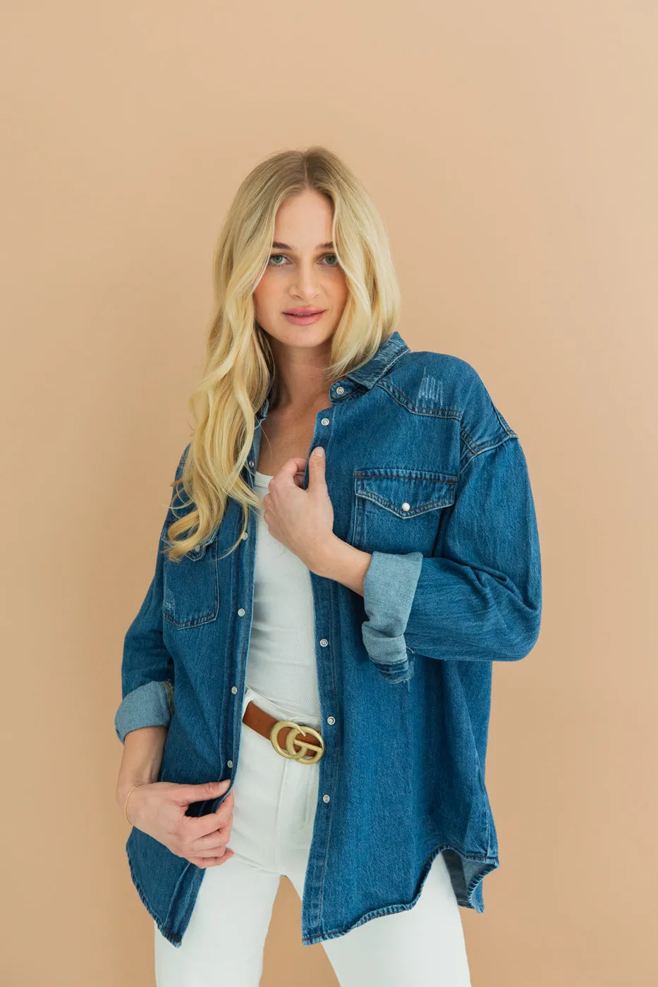 Kendra Logo Buckle Belt Brown
