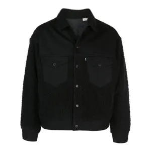 Levi's Men's Jacket Oversized Sherpa Lined Insulated Trucker Denim Jacket 74833