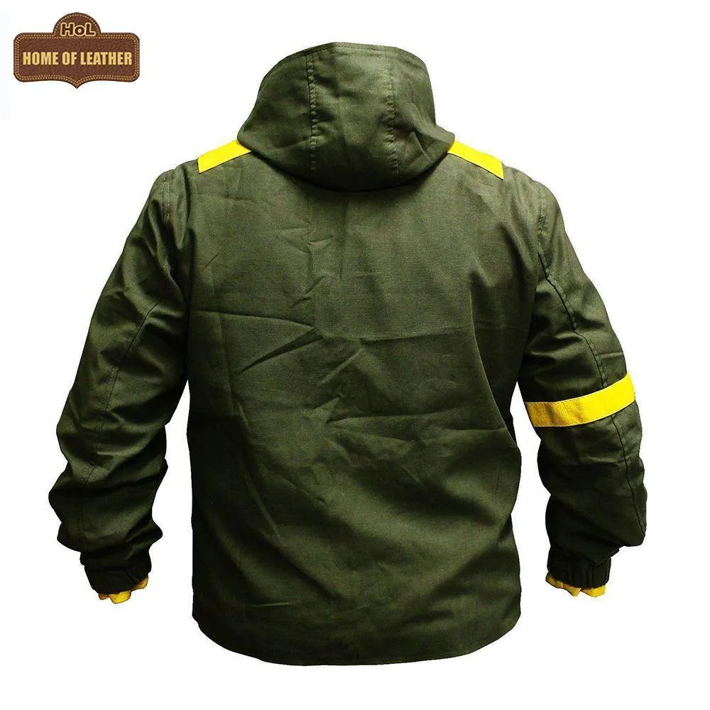 MCJ03 Tyler Joseph Twenty One Pilots Storm Again Jumpsuit Cotton Green Hood Jacket