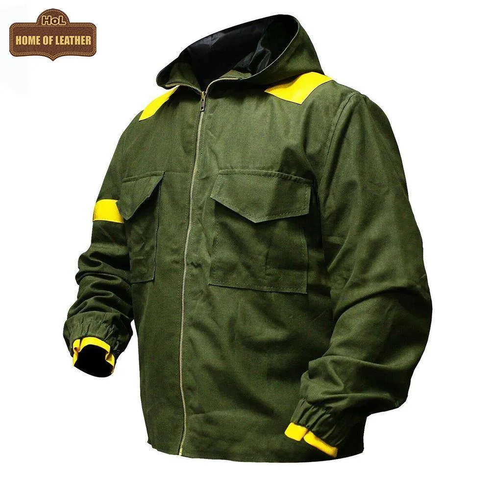 MCJ03 Tyler Joseph Twenty One Pilots Storm Again Jumpsuit Cotton Green Hood Jacket
