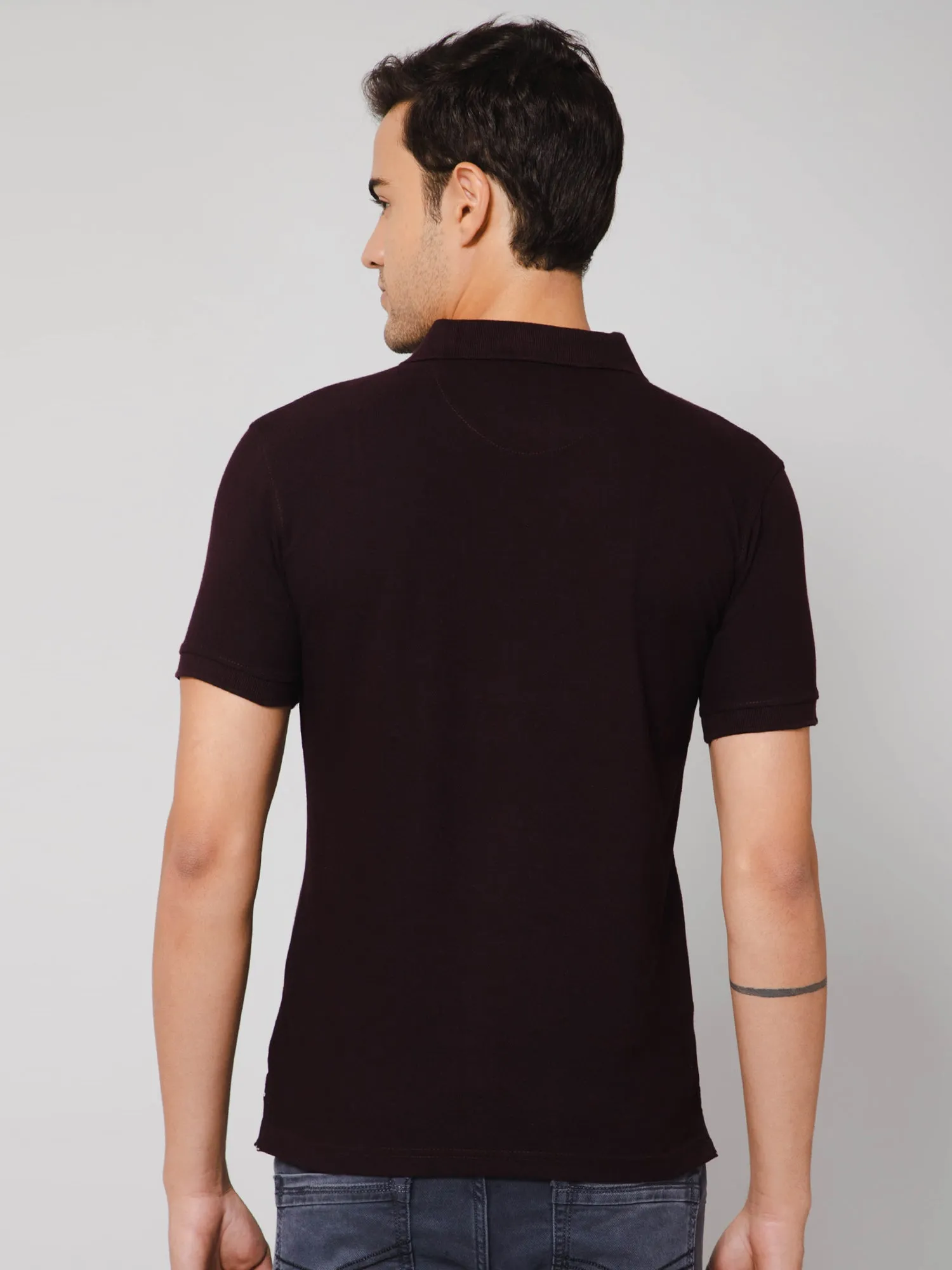 Men Purple T-Shirt