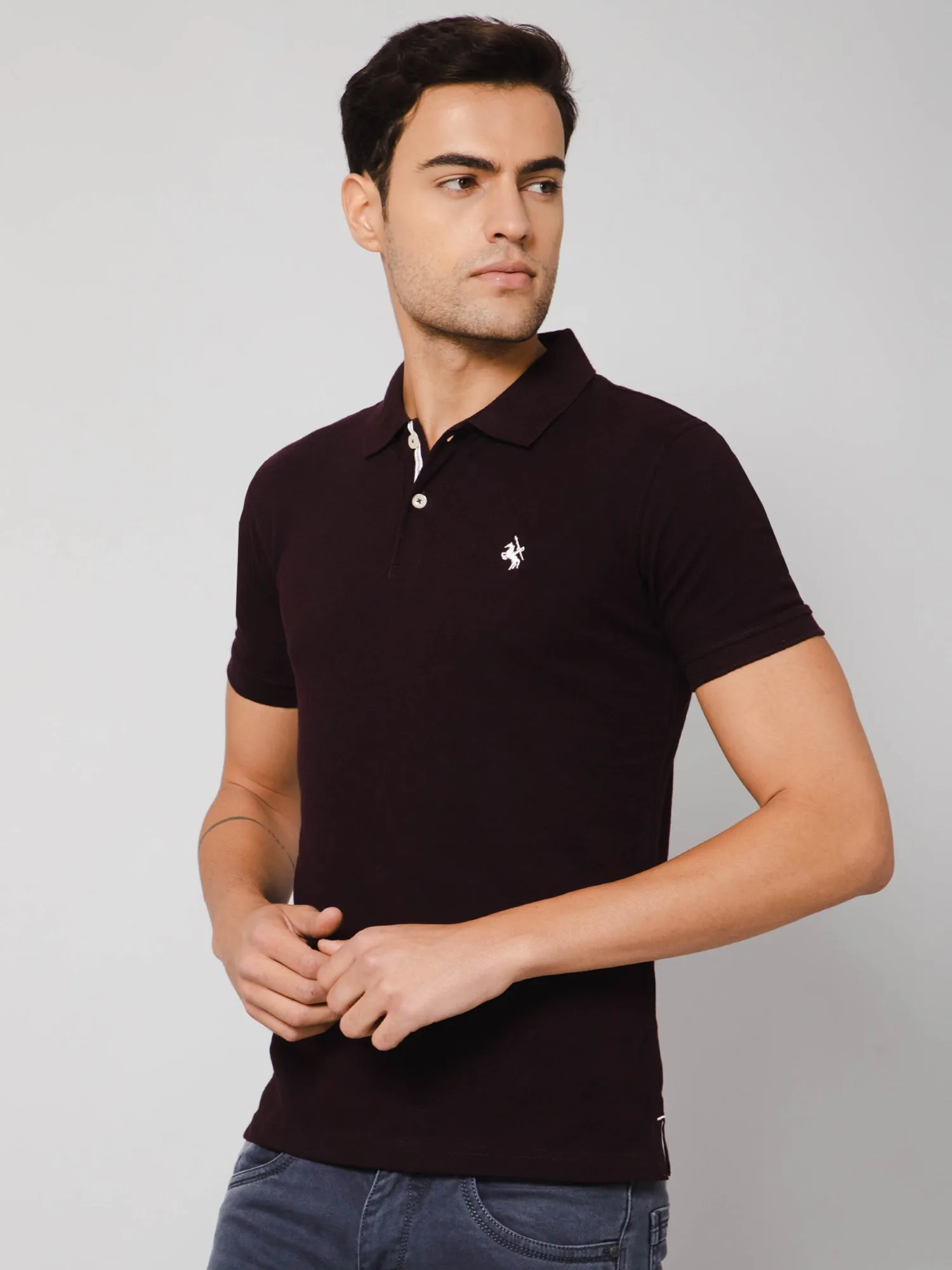 Men Purple T-Shirt