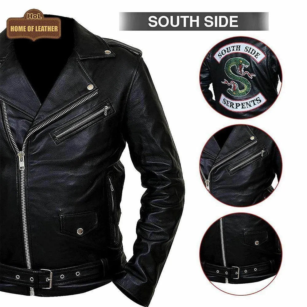 MMJ02 Riverdale Jughead Jones SouthSide Serpent Leather Jacket