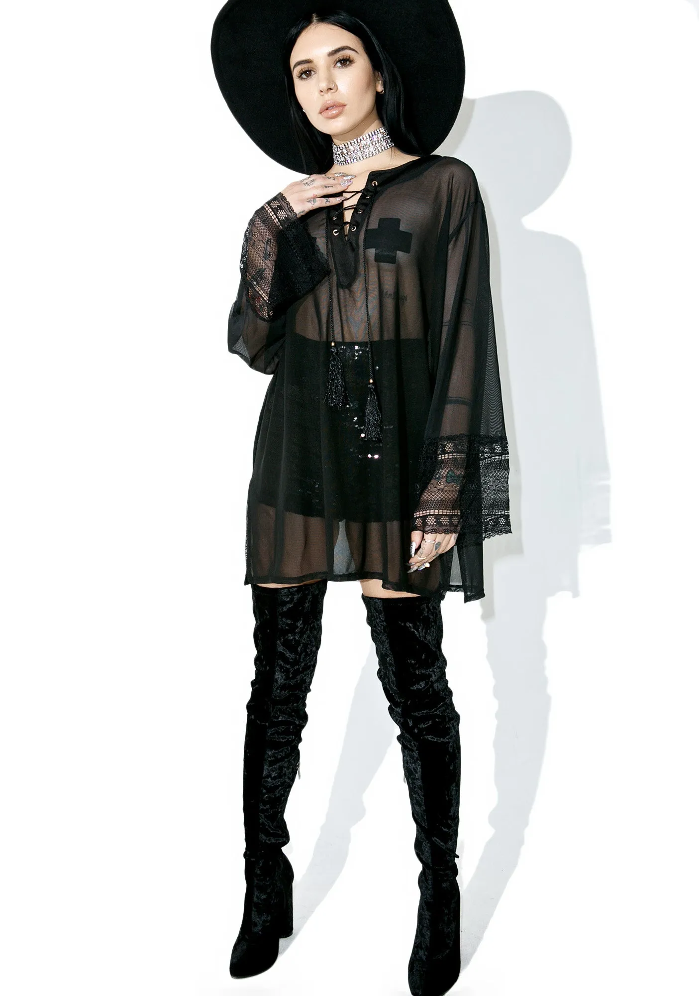 Obsidian Sheer Tunic