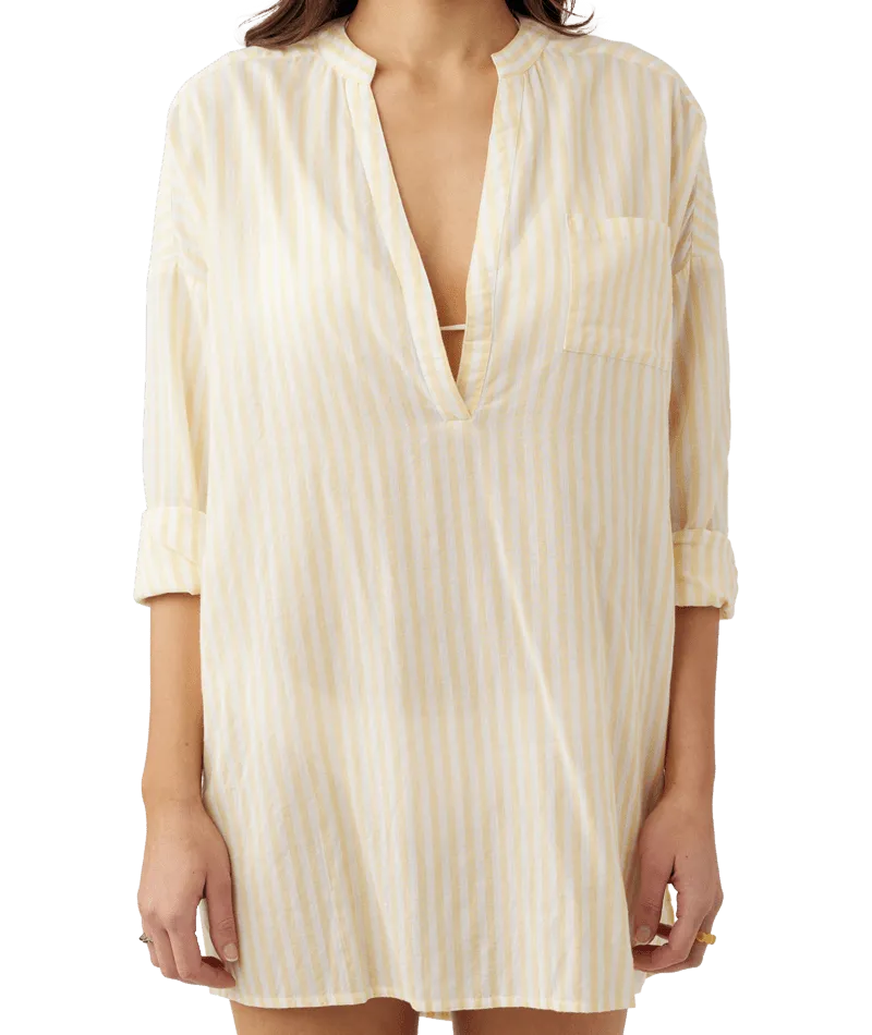 O'Neill Belizin Stripe Dress-Sahara Sun