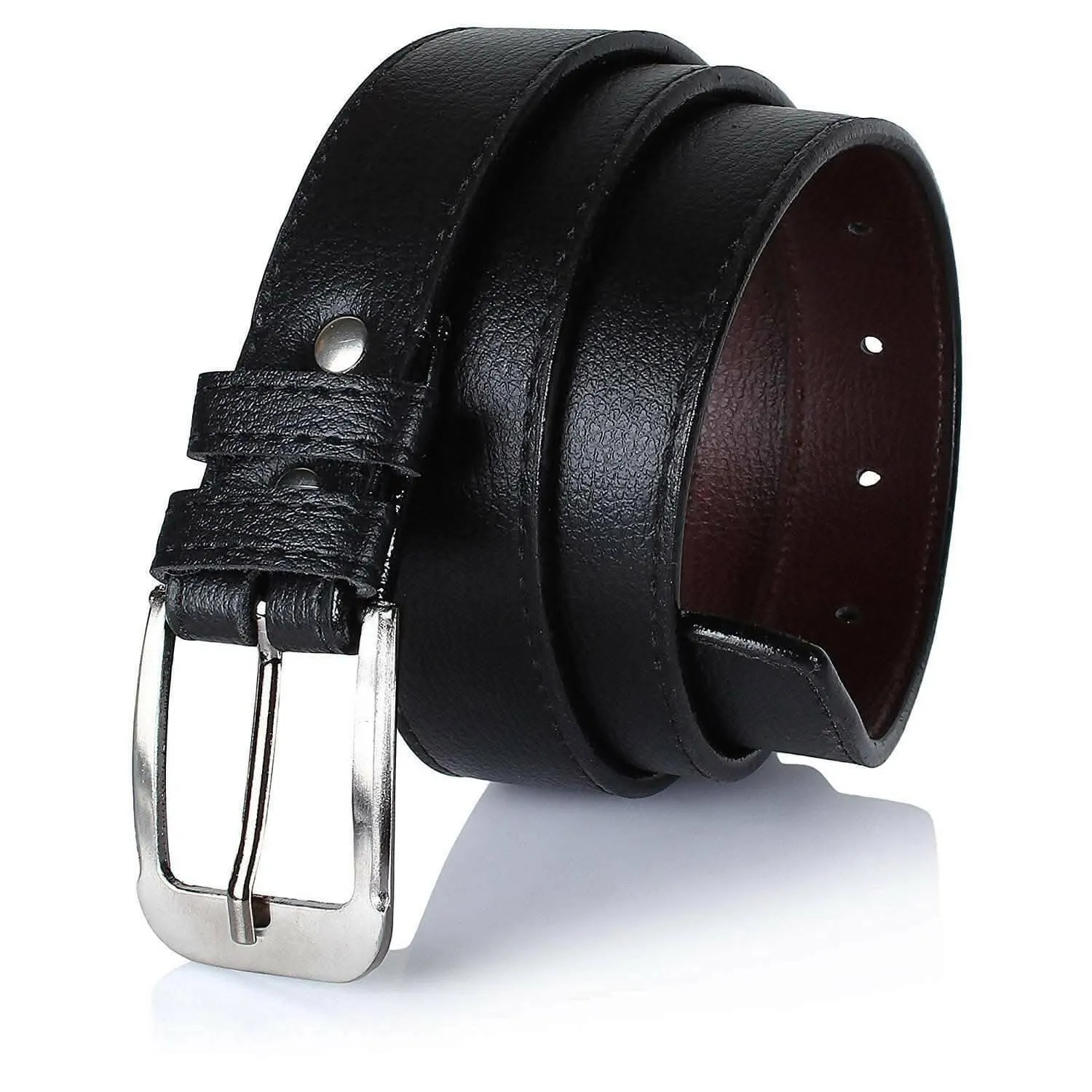 (Pack of 2) Men's Faux Leather Formal and Stylish Belt