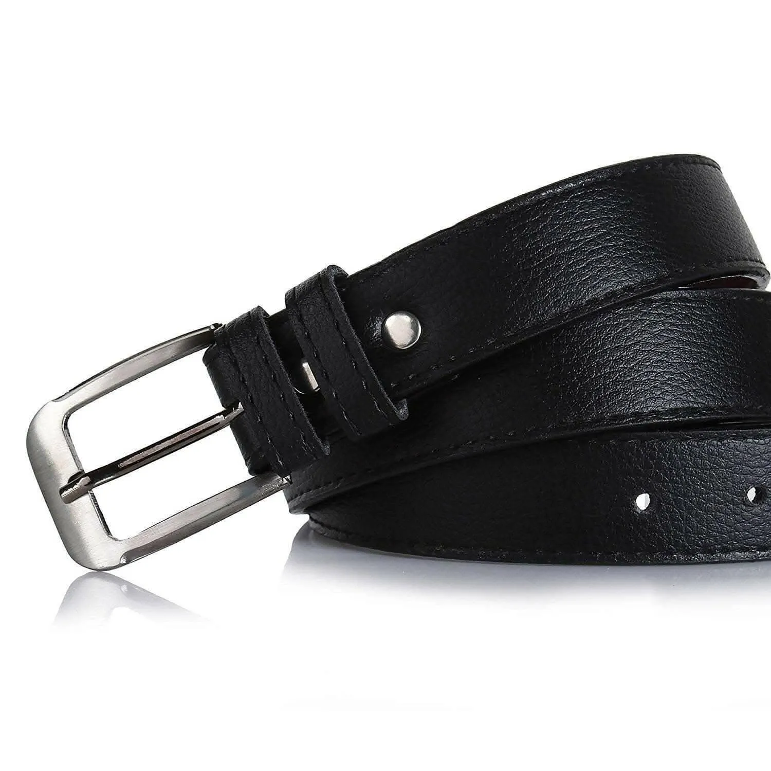 (Pack of 2) Men's Faux Leather Formal and Stylish Belt