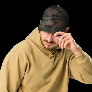 Snake Camouflage Trucker Hat with Camo Print & Adjustable Snap