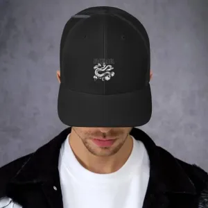 Snake Trucker Cap: Classic Mid-Profile Mesh Cap with Permacurv Visor & Adjustable Fit