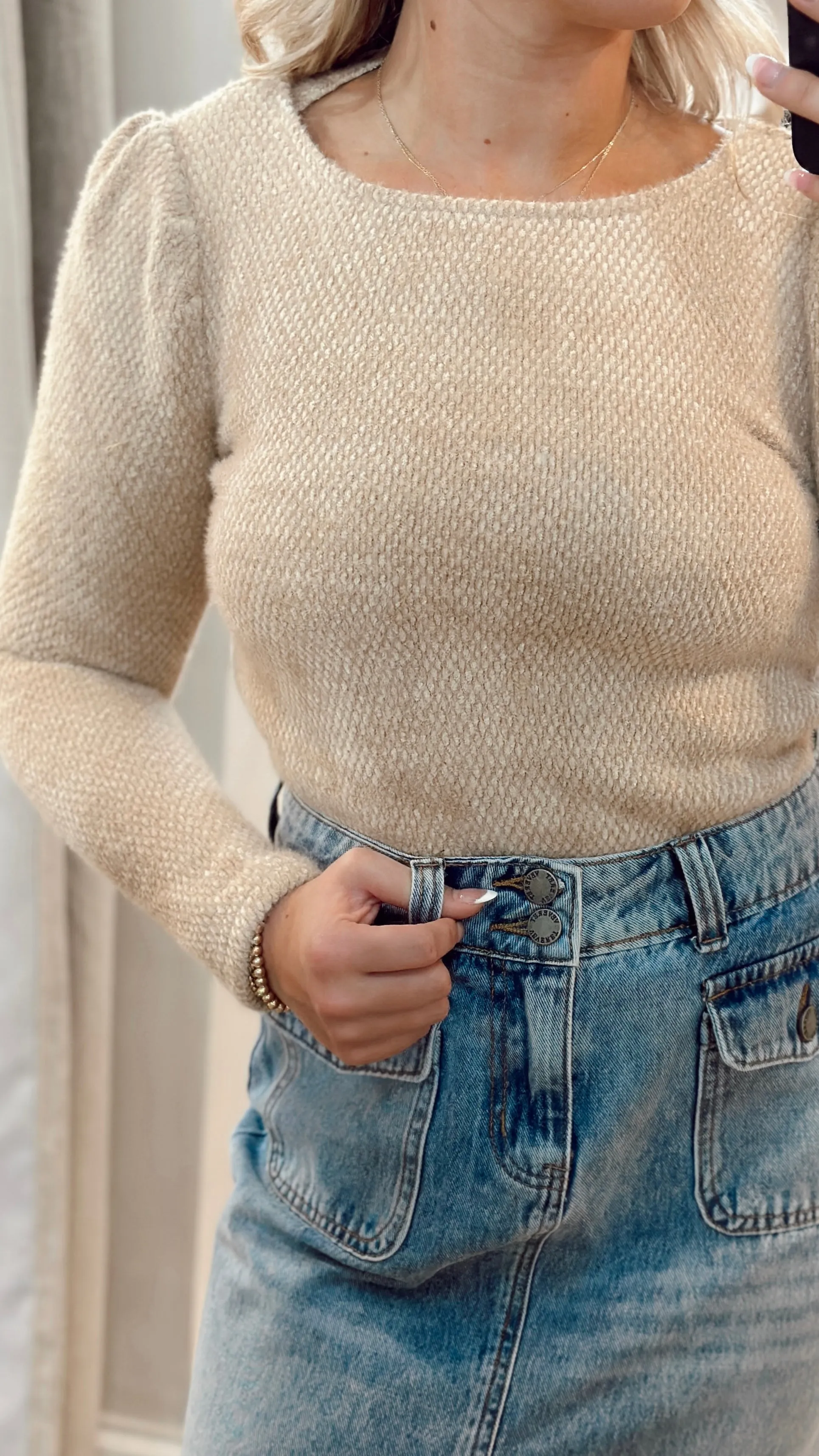The Longing Days Puff Sleeve Sweater