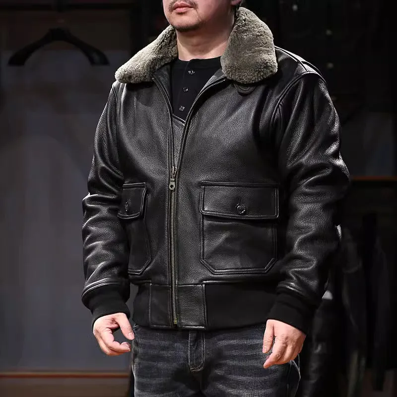 Top Quality Genuine Leather Jacket Durable Stylish A2 Jacket