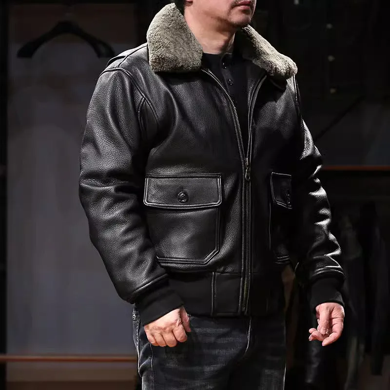 Top Quality Genuine Leather Jacket Durable Stylish A2 Jacket
