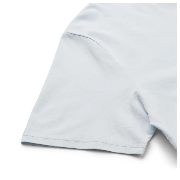 Twelve Sixteen Tee 100% Organic 12.16 logo - Baby Blue