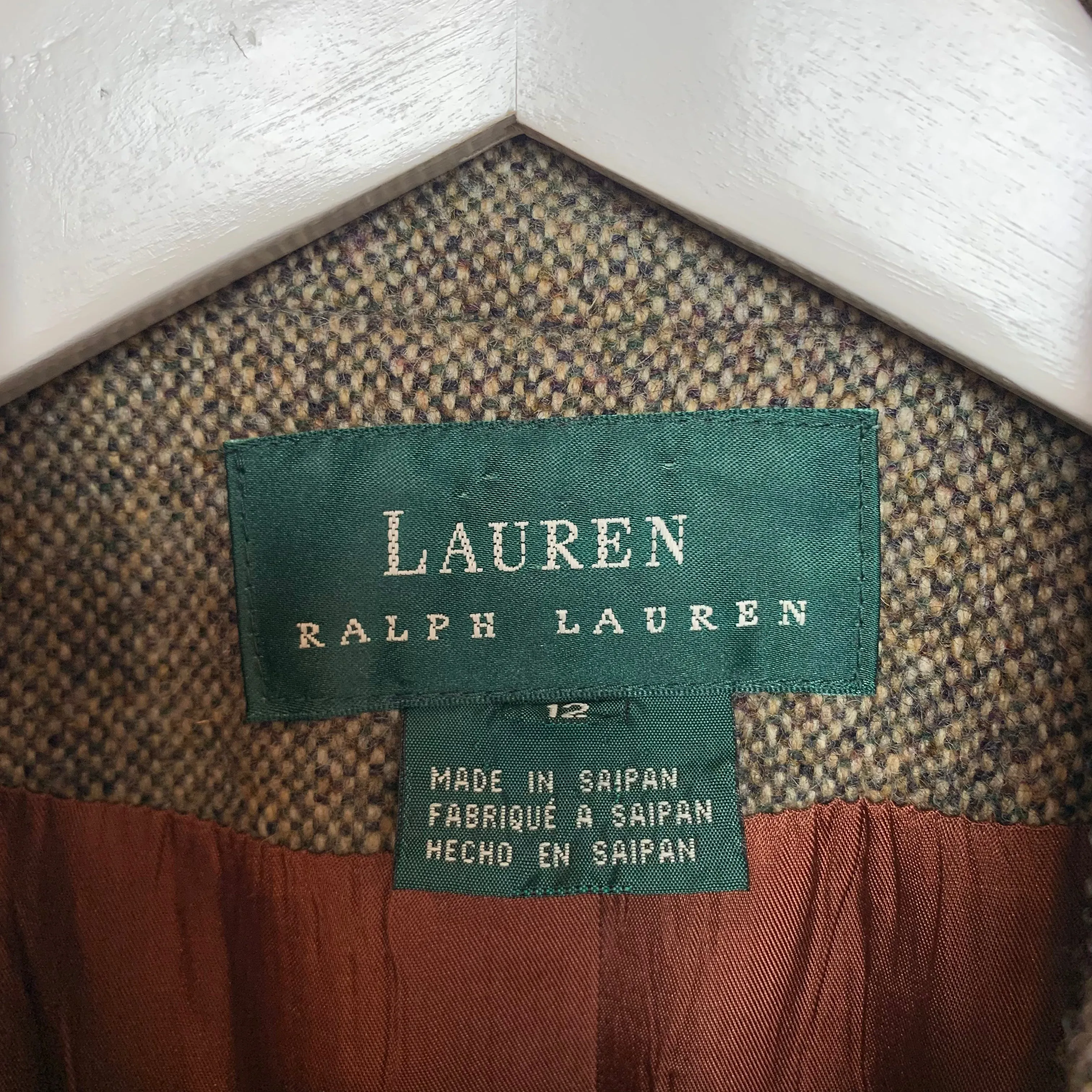 Vintage Lauren Ralph Lauren Wool Barn Jacket Blazer 12