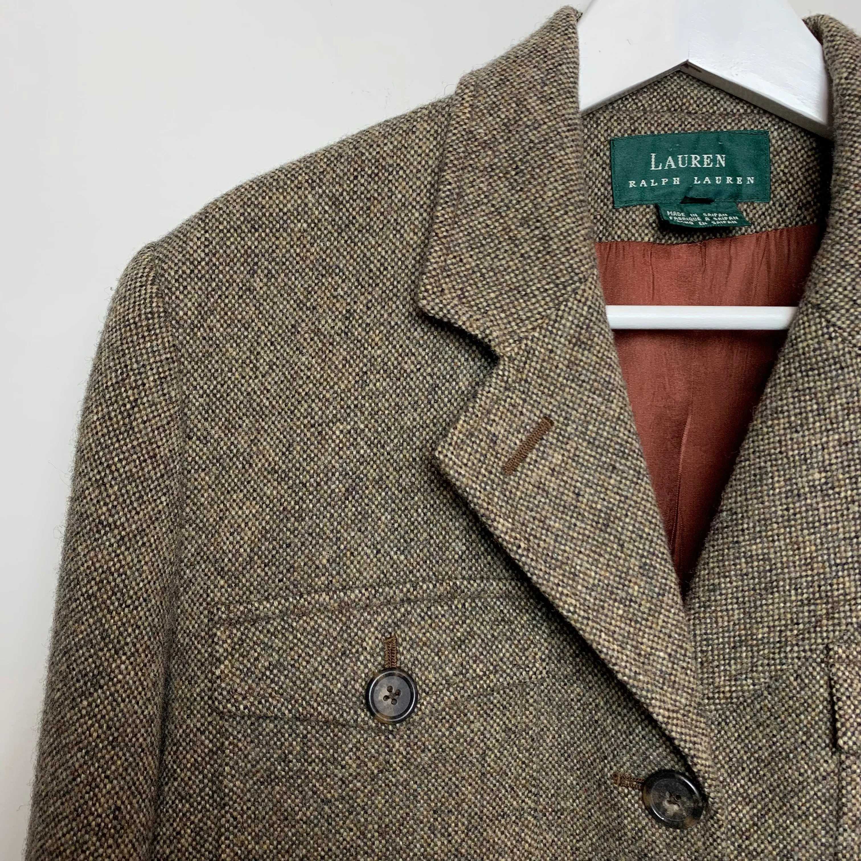 Vintage Lauren Ralph Lauren Wool Barn Jacket Blazer 12