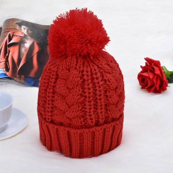 Warm Wool Scarf and Hat Set
