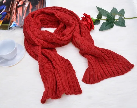 Warm Wool Scarf and Hat Set