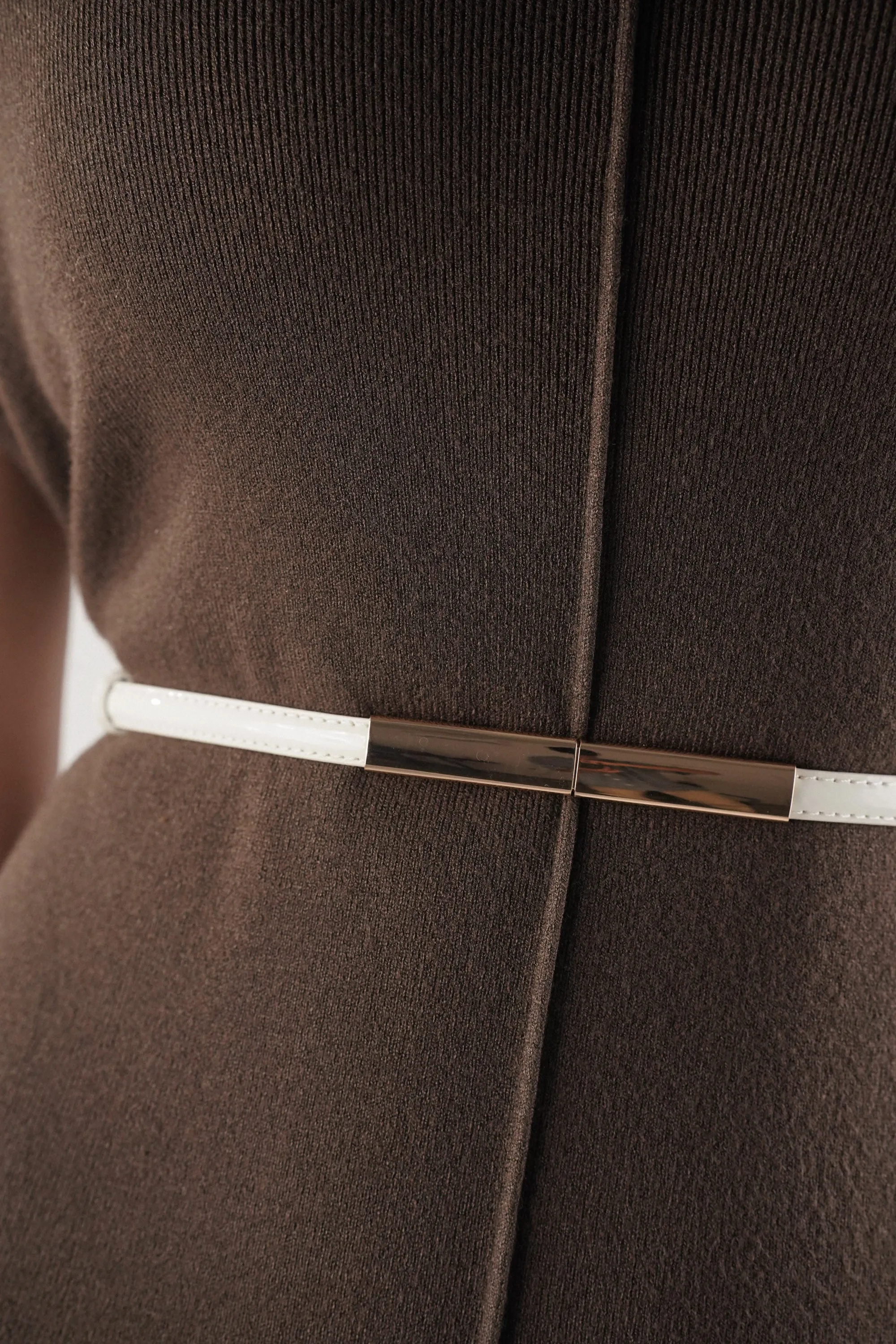White Golden Clasp Belt