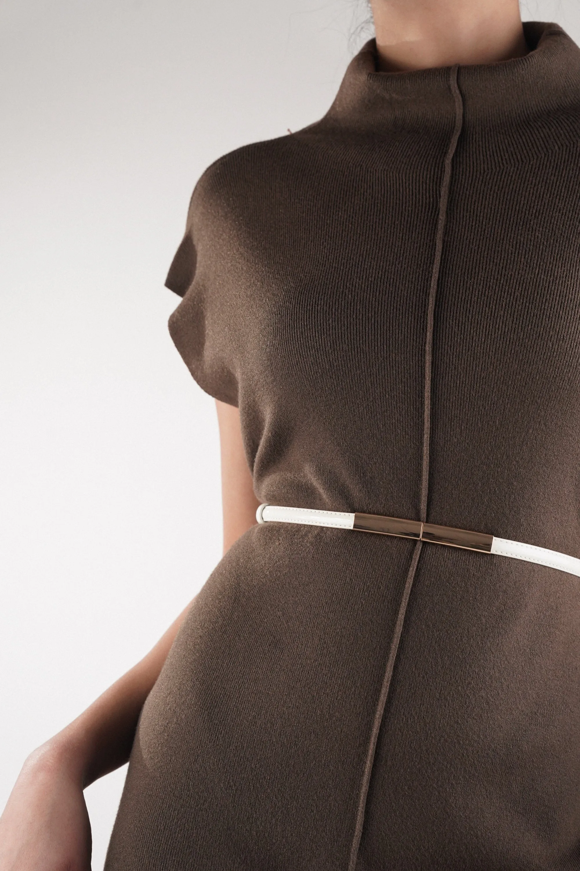 White Golden Clasp Belt