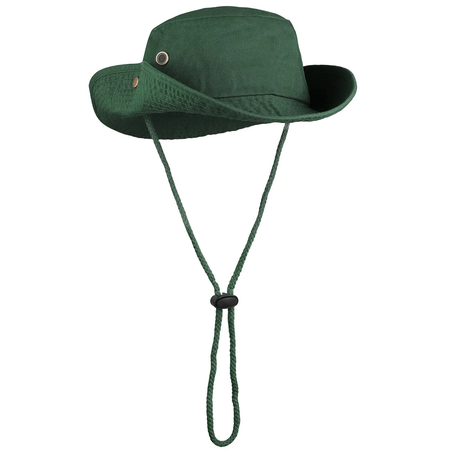 Wide Brim Boonie Hat - Dark Green
